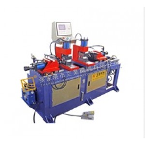 Edge cutting and necking machine