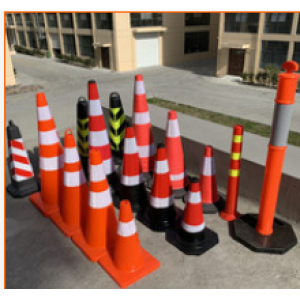 Plastic road cone