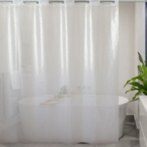 Chemical fiber shower curtain