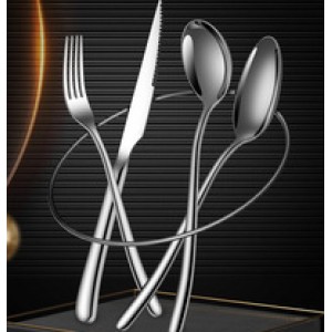 Stainless steel tableware set