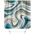 Chemical fiber shower curtain